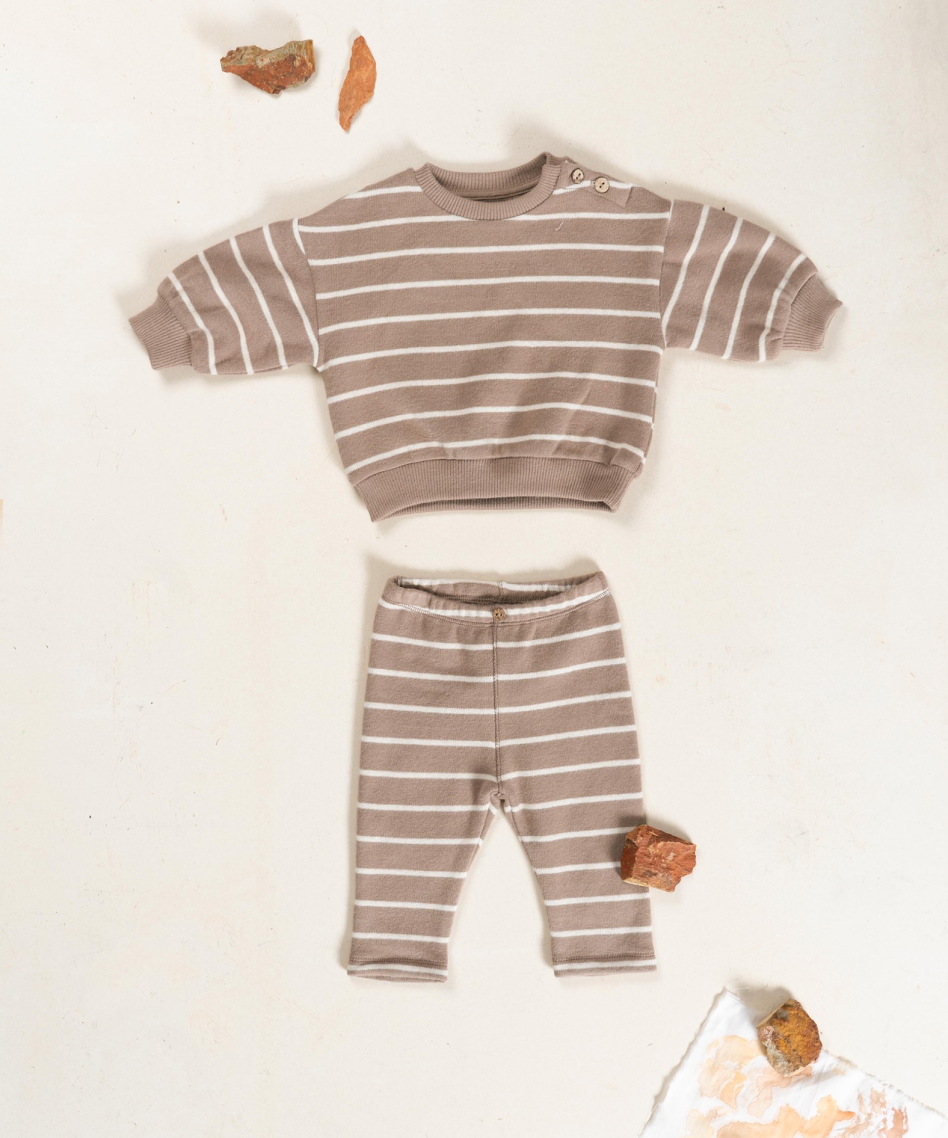 Sweater with striped pattern
