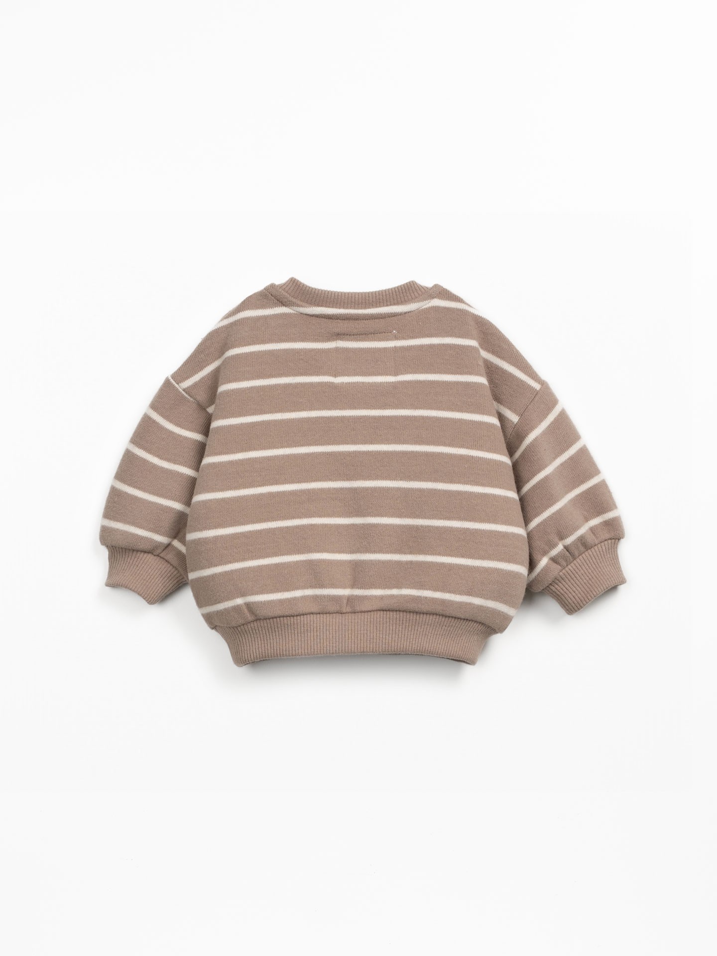 Sweater in a blend of natural fibers and recycled fibers