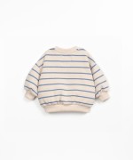 Sweater with striped pattern