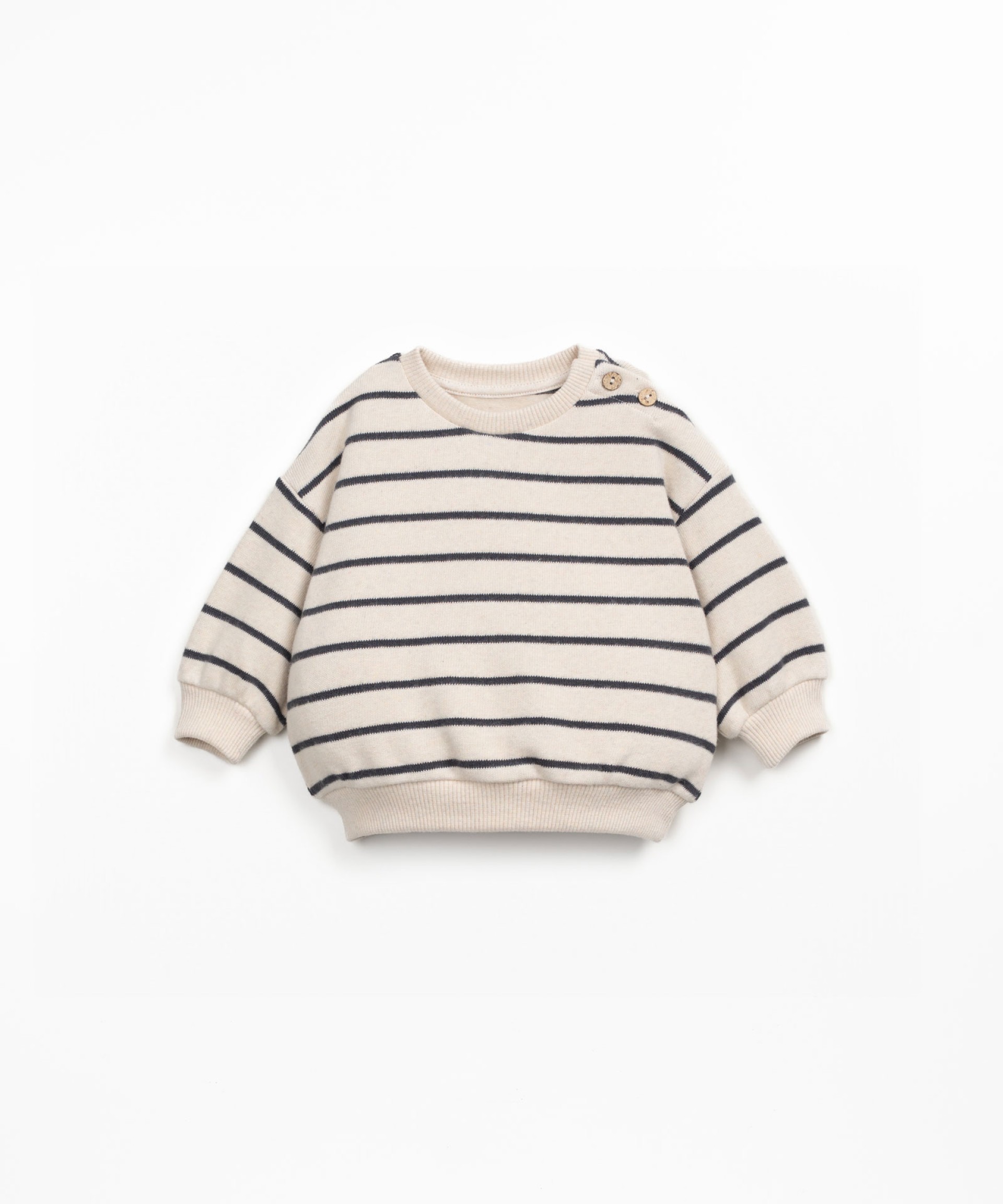 Sweater with striped pattern