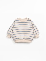 Sweater in a blend of natural and recycled fibers