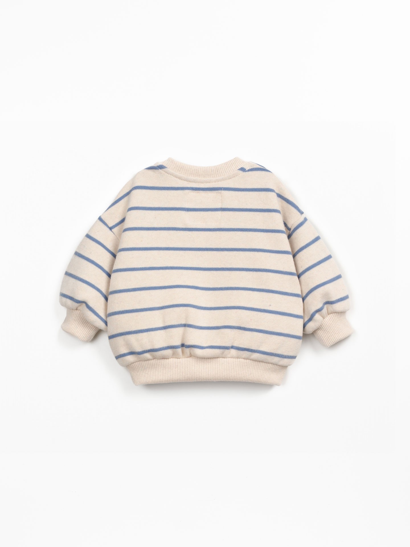 Sweater in a blend of natural and recycled fibers