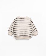 Sweater with striped pattern