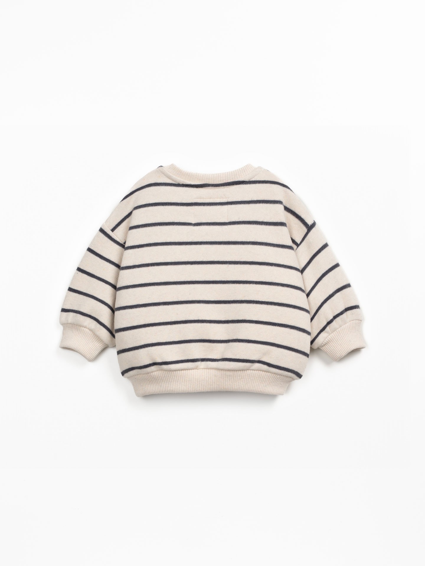 Sweater in a blend of natural and recycled fibres