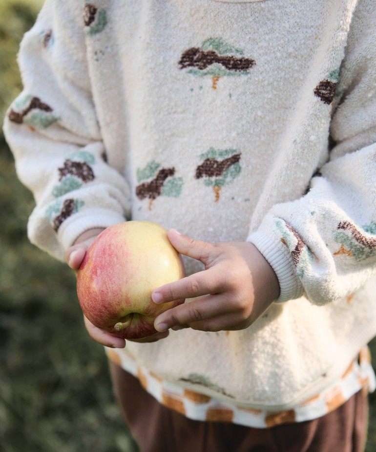 Maglia in misto fibre naturali