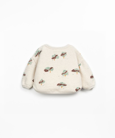 Pull en mélange de fibres naturelles