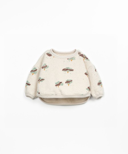 Pull en mélange de fibres naturelles