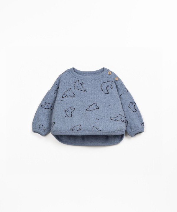 Sweater in natural fiber blend