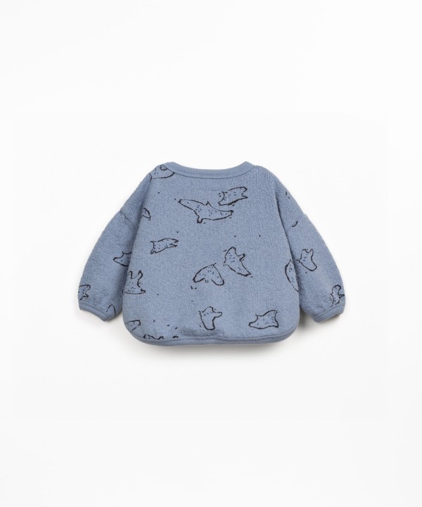 Sweater in natural fiber blend