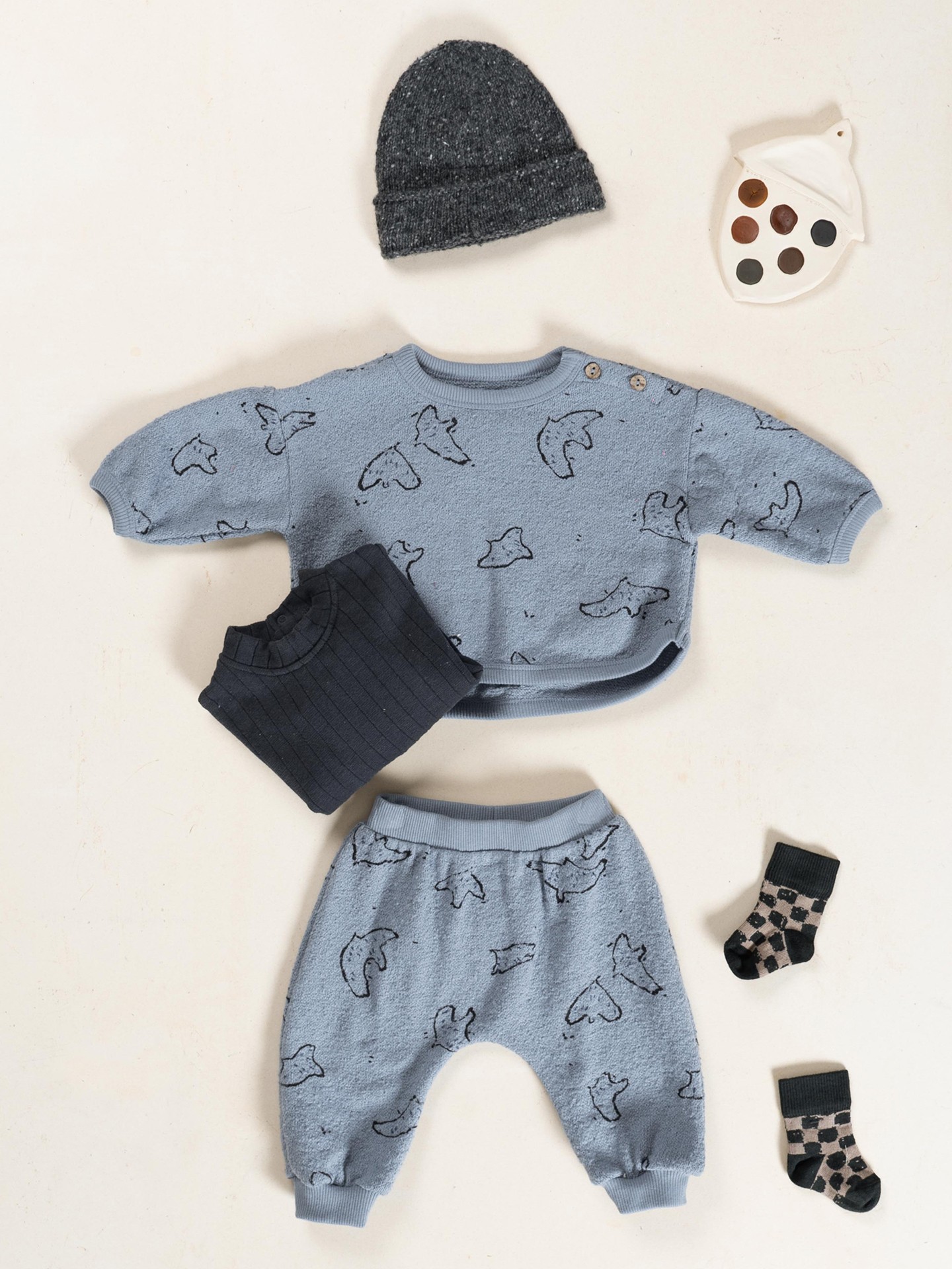 Sweater in natural fiber blend