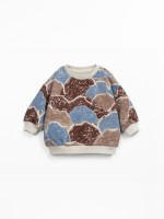 Sweater with mountain print