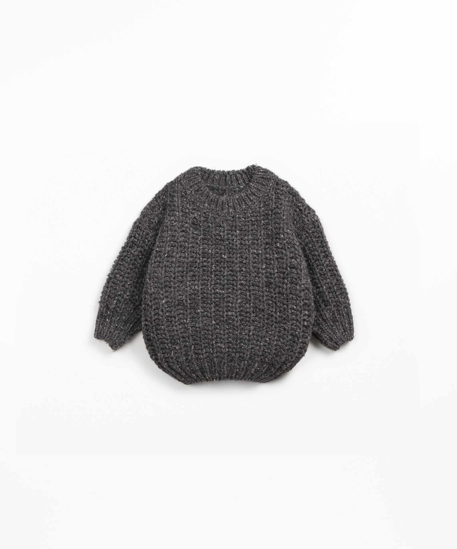 Maglione a maglia con fibre riciclate