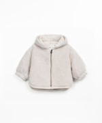 Fur coat with jersey lining
