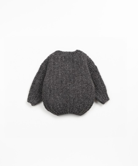 Pull en tricot avec fibres recyclées