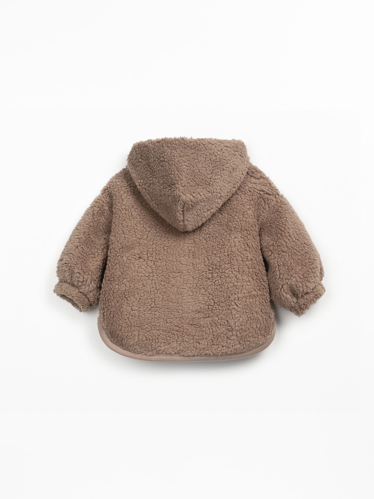 Faux fur coat in organic cotton