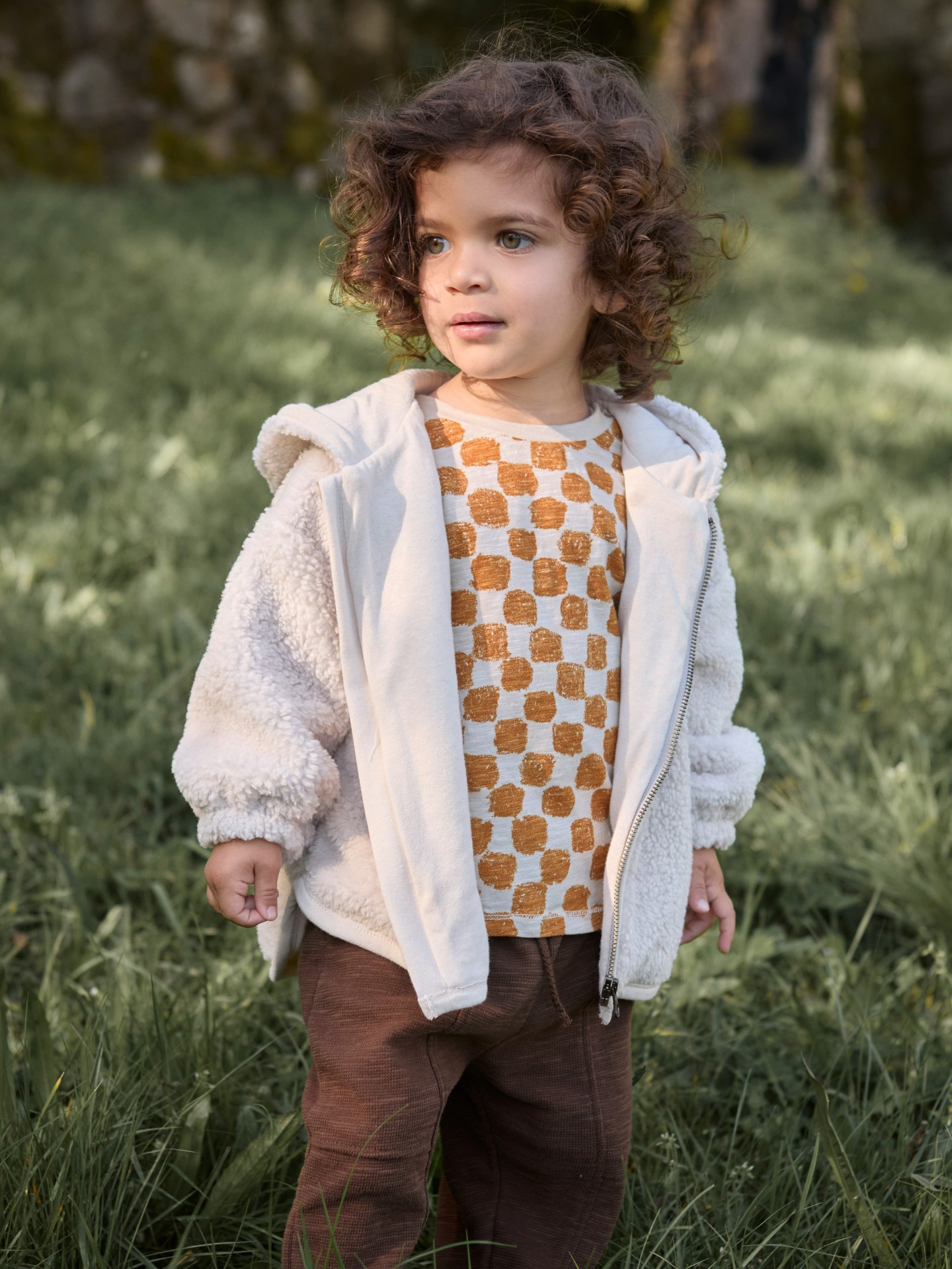 Fur coat in organic cotton