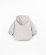 Fur coat with jersey lining