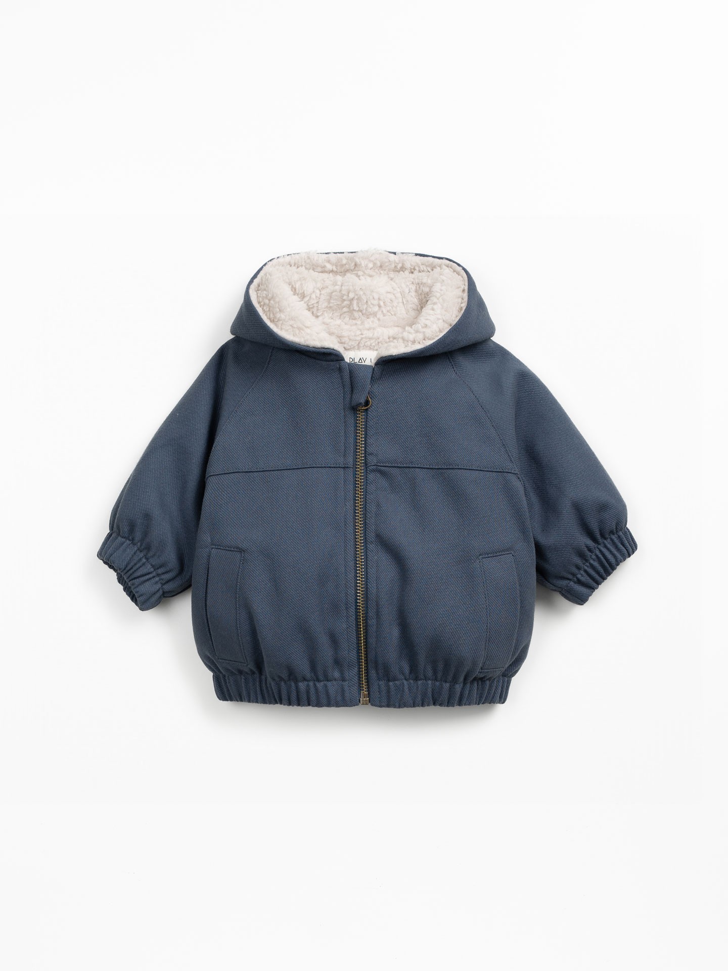 Chaqueta de sarga impermeable con forro de pelo