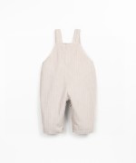 Corduroy jumpsuit with chest pocket