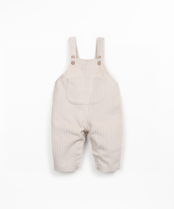 Salopette en velours c�tel�