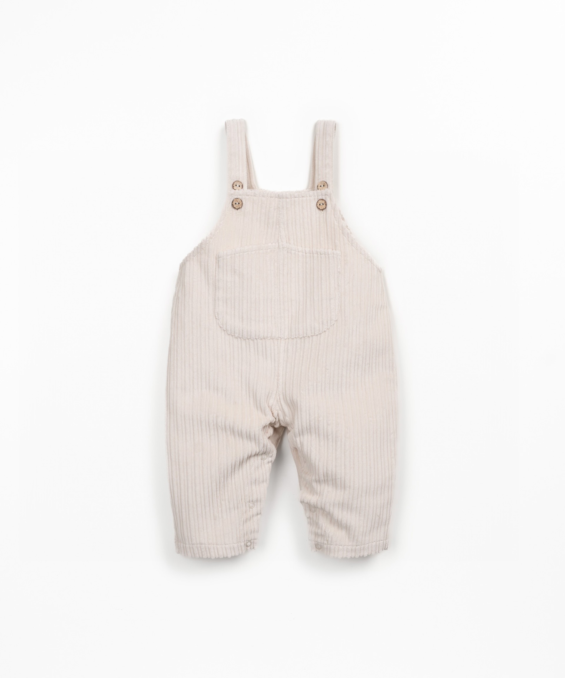 Corduroy jumpsuit with chest pocket