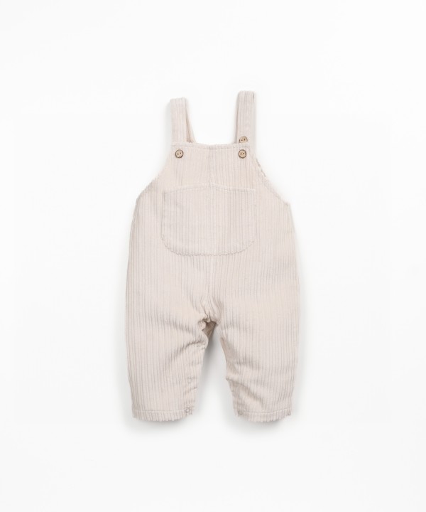 Salopette en velours c�tel�