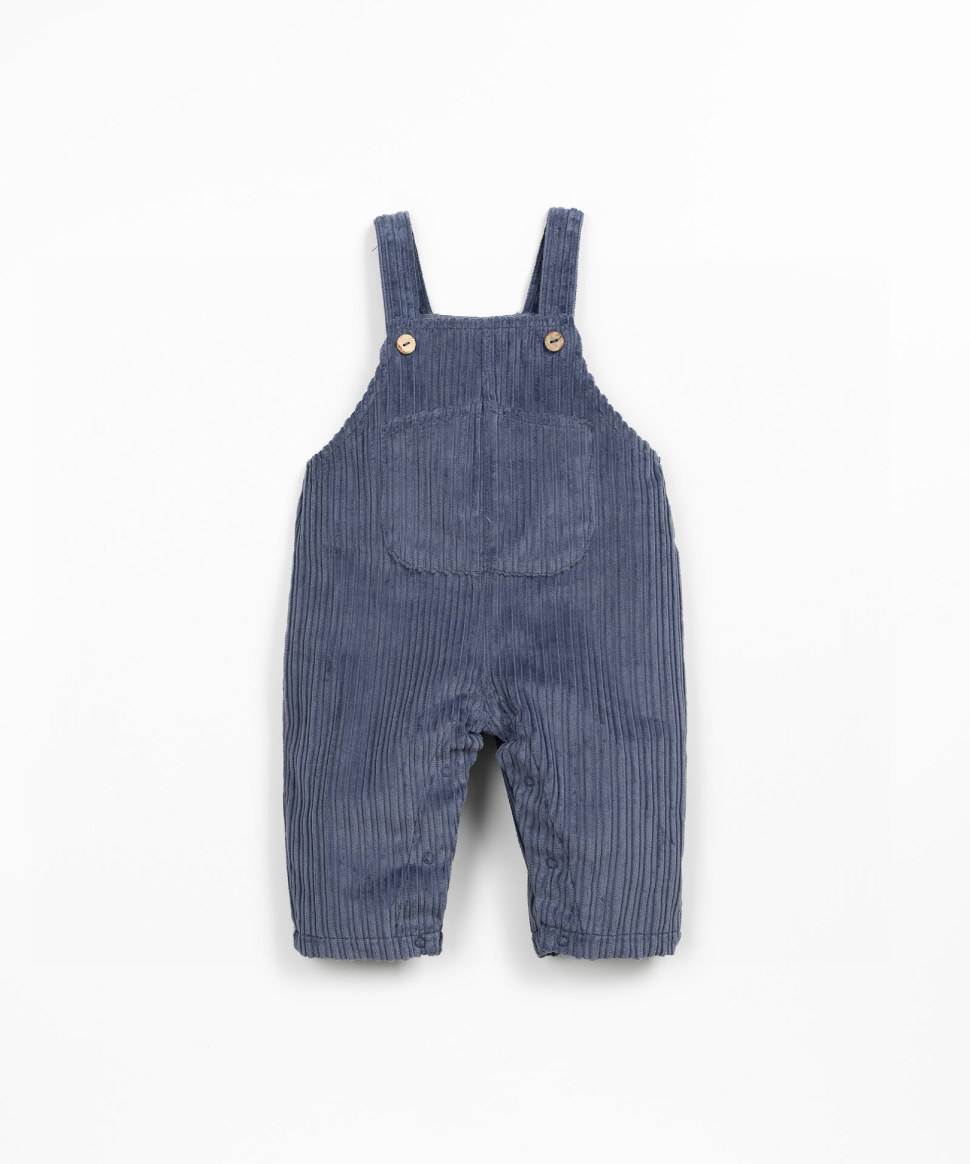 Corduroy overalls with chest pocket