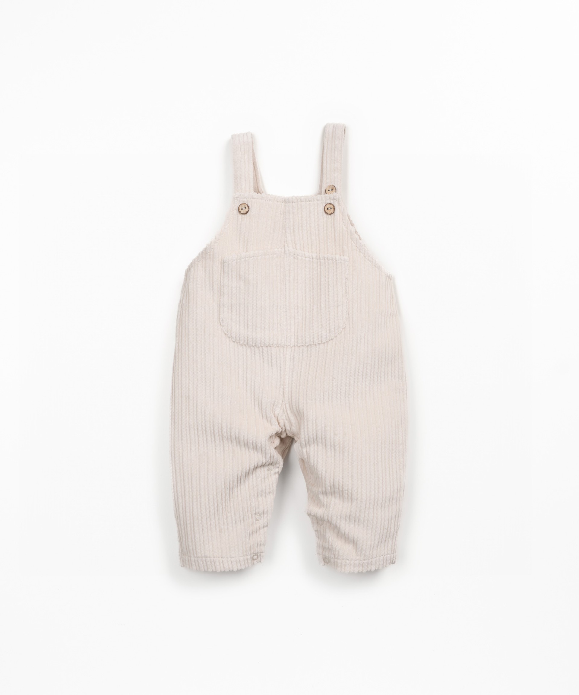 Corduroy jumpsuit with chest pocket