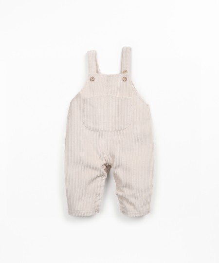 Salopette en velours côtelé