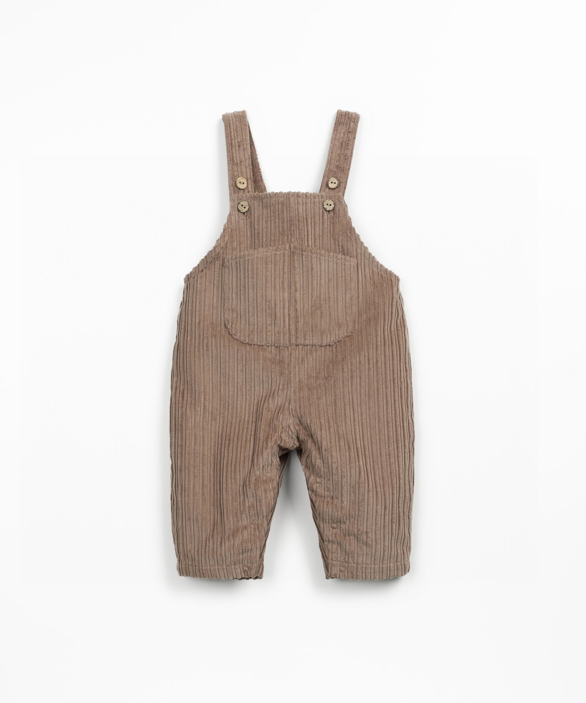 Corduroy overalls with chest pocket