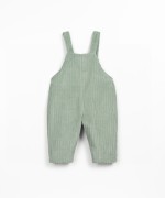 Corduroy jumpsuit with chest pocket