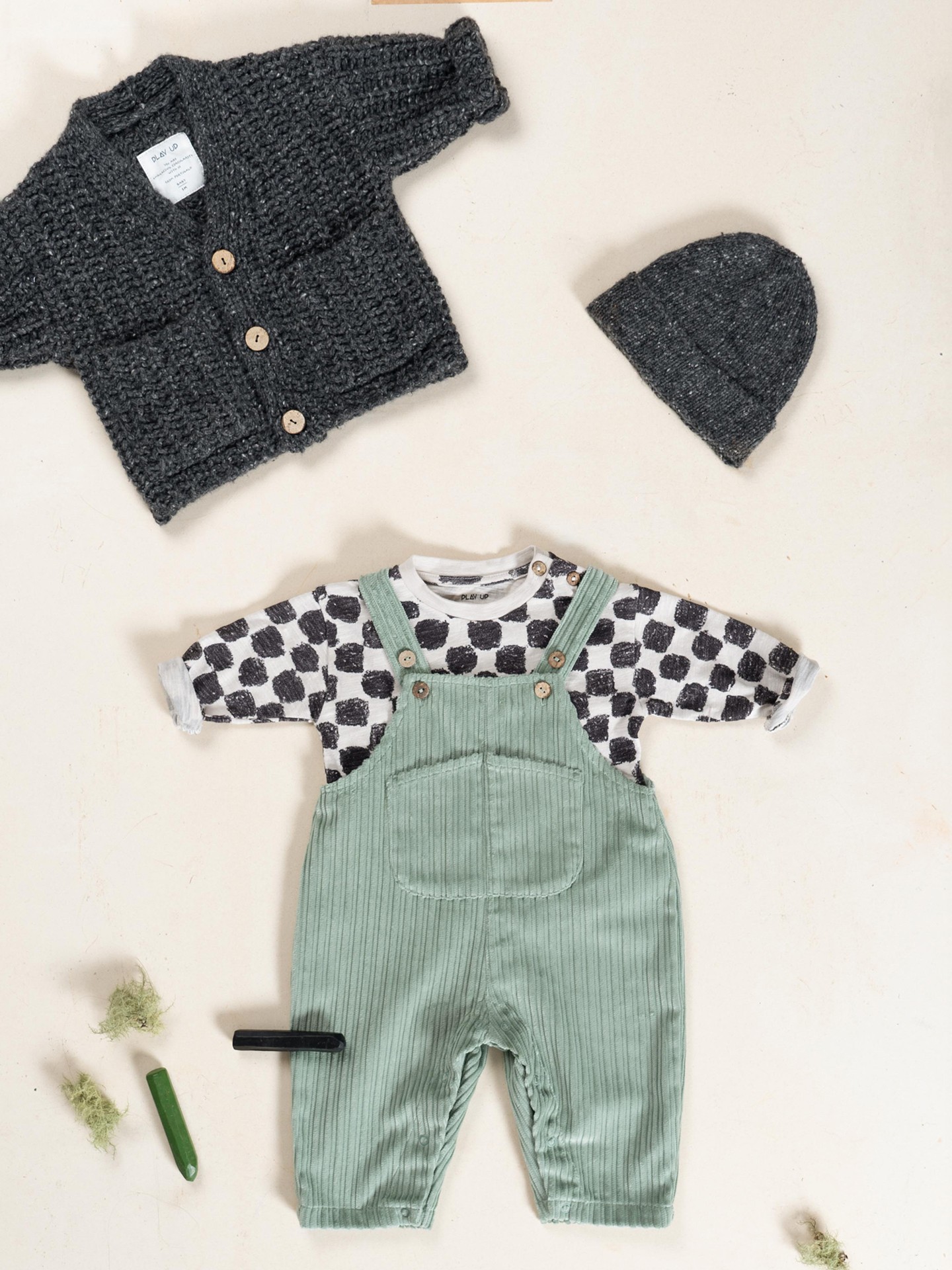 Combinaison en velours côtelé