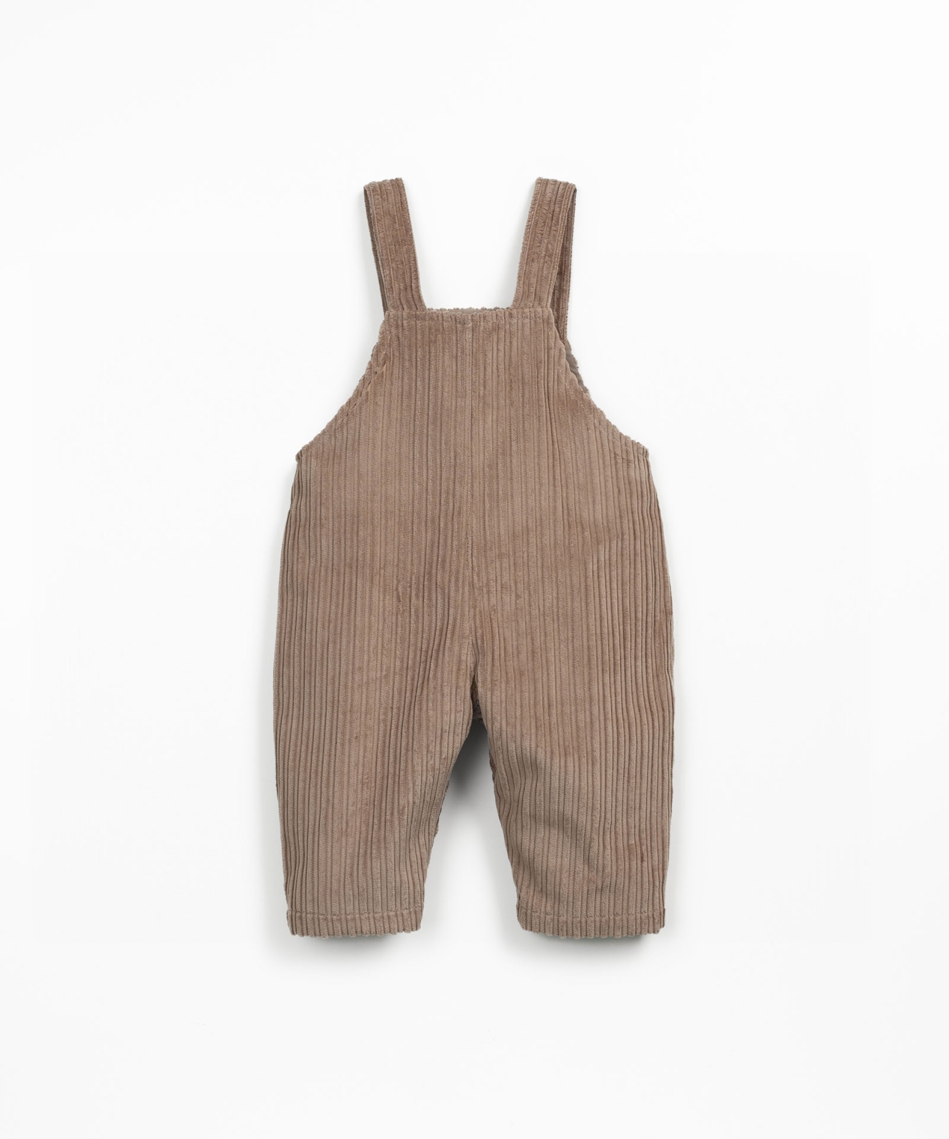 Corduroy overalls with chest pocket