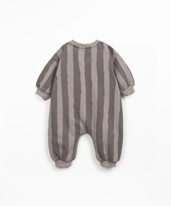 Jumpsuit in blend of natural fibers