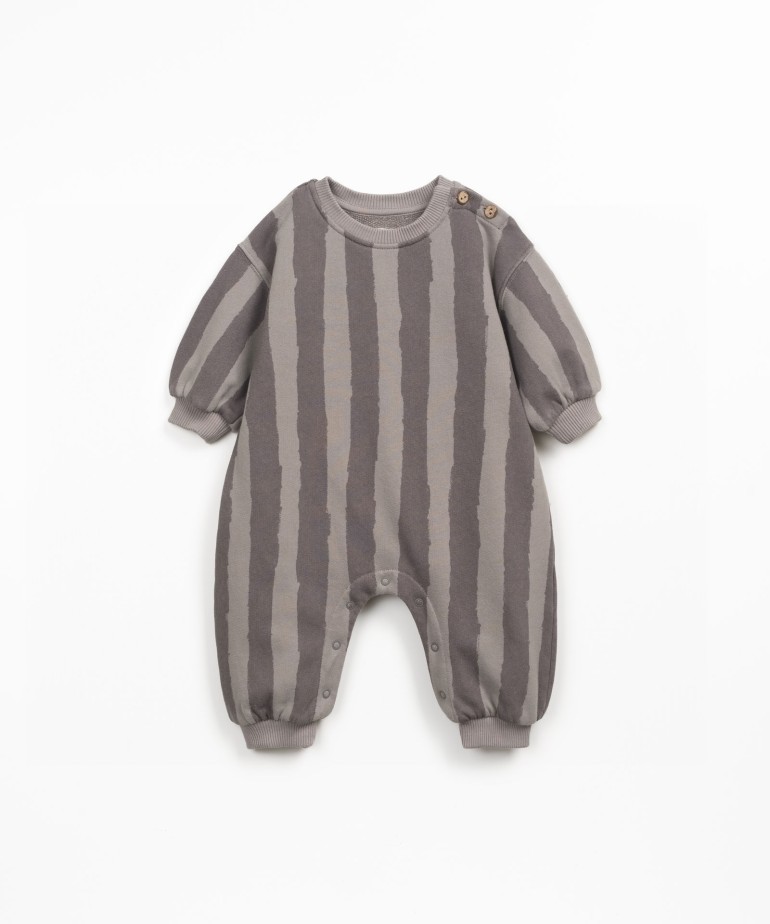 Jumpsuit in blend of natural fibers