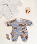 Jumpsuit with inseam opening