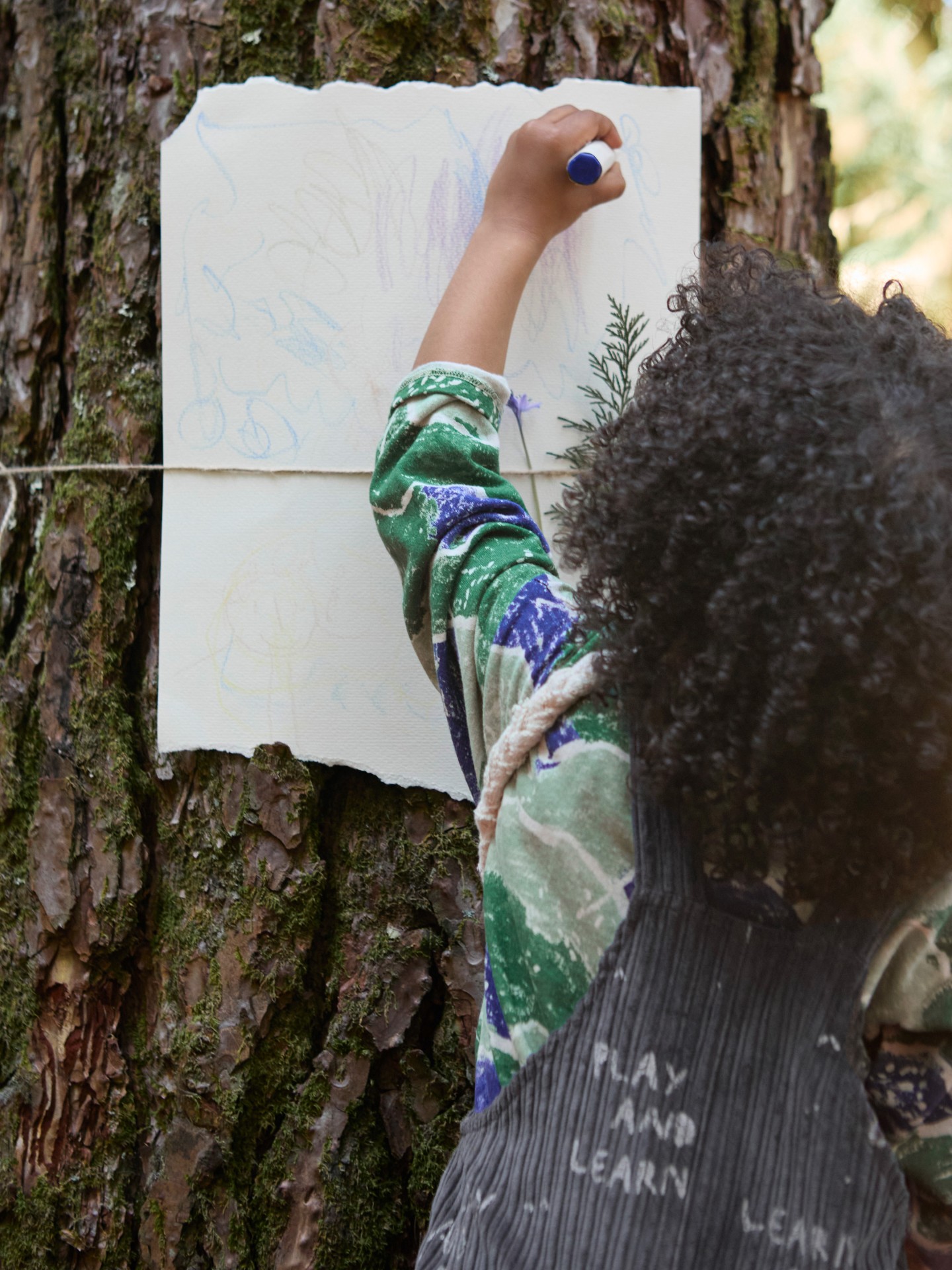 Combinaison en tissu de velours côtelé