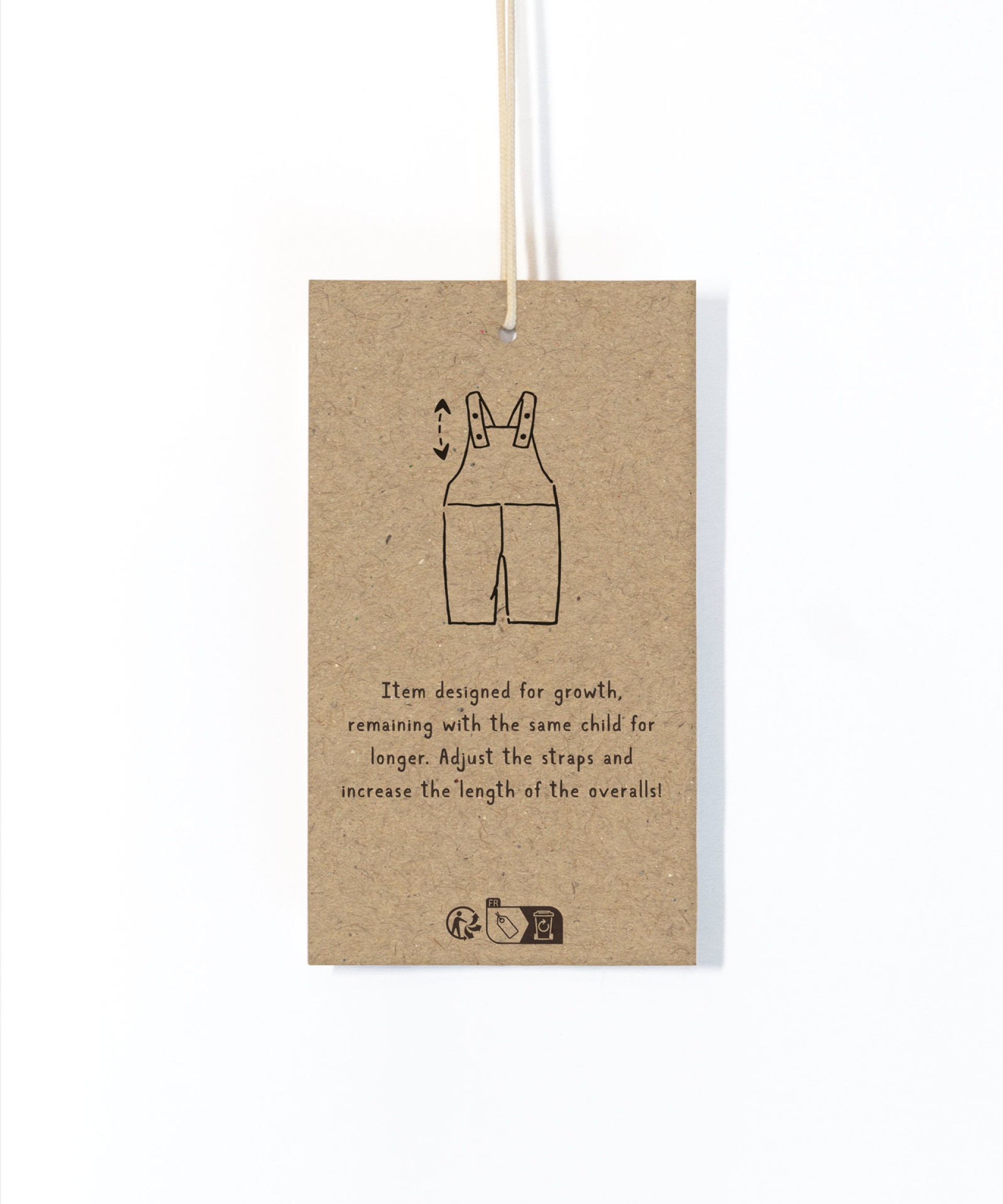 Corduroy jumpsuit in a blend of cotton and recycled cotton