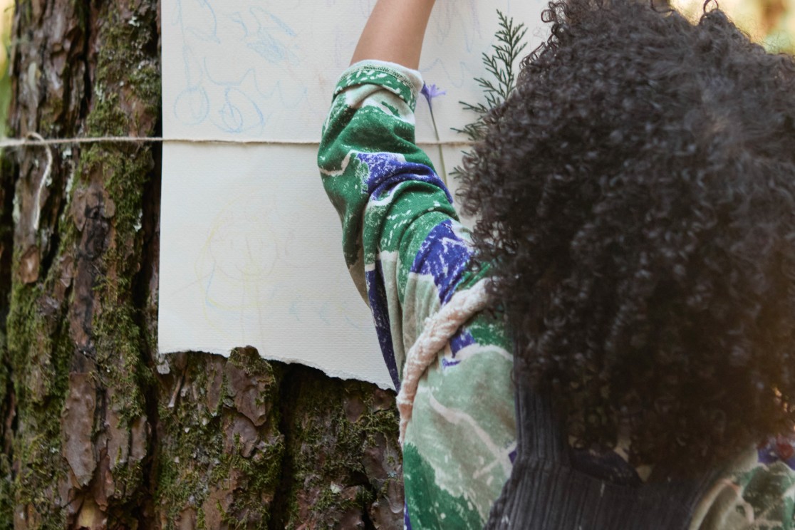 Jumpsuit in corduroy fabric.