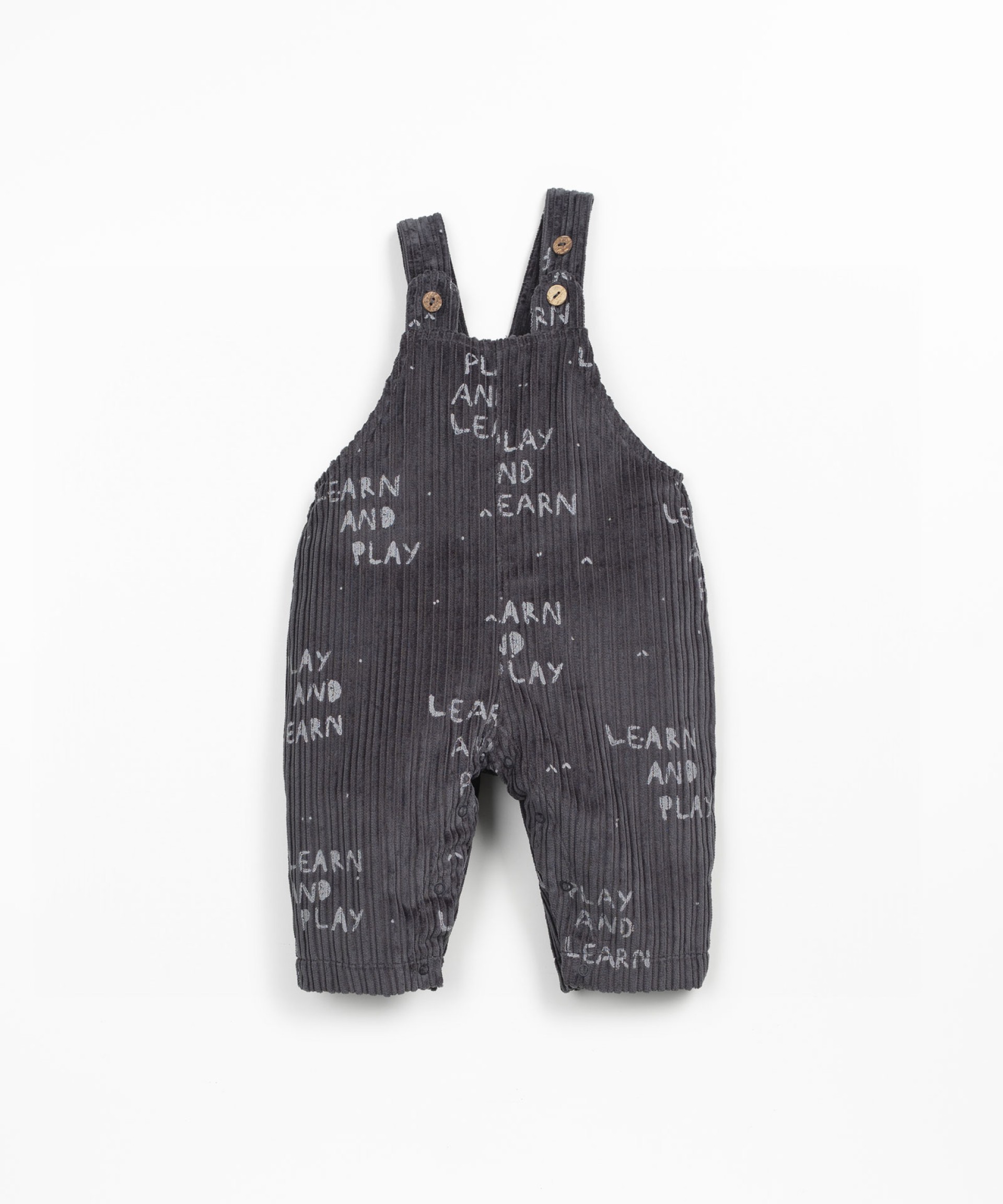 Corduroy jumpsuit in a blend of cotton and recycled cotton