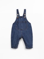 Denim overalls with front pocket