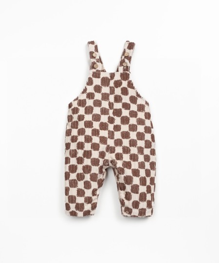 Tuta in tessuto di velluto a coste