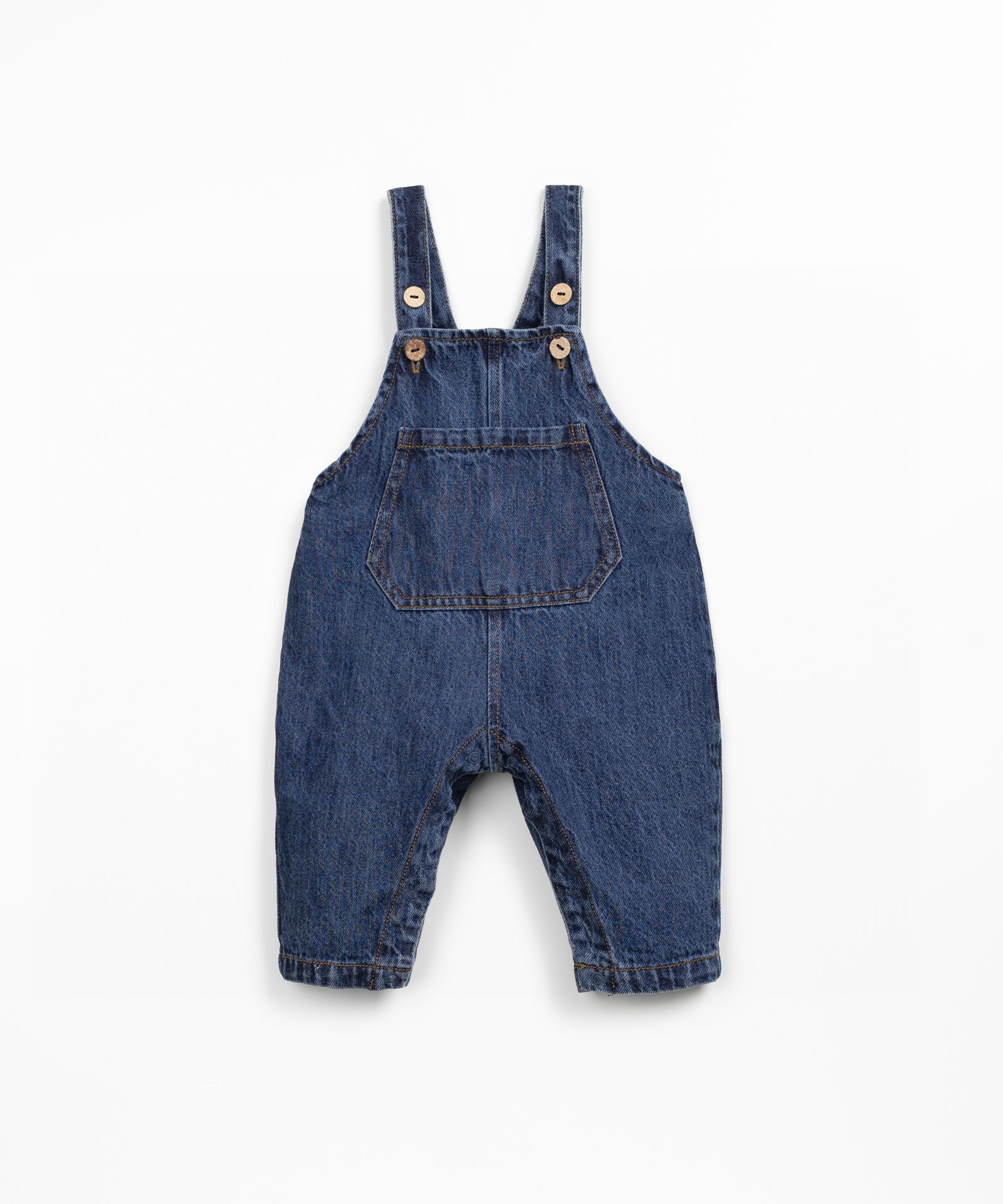 Peto de denim con bolsillo delantero