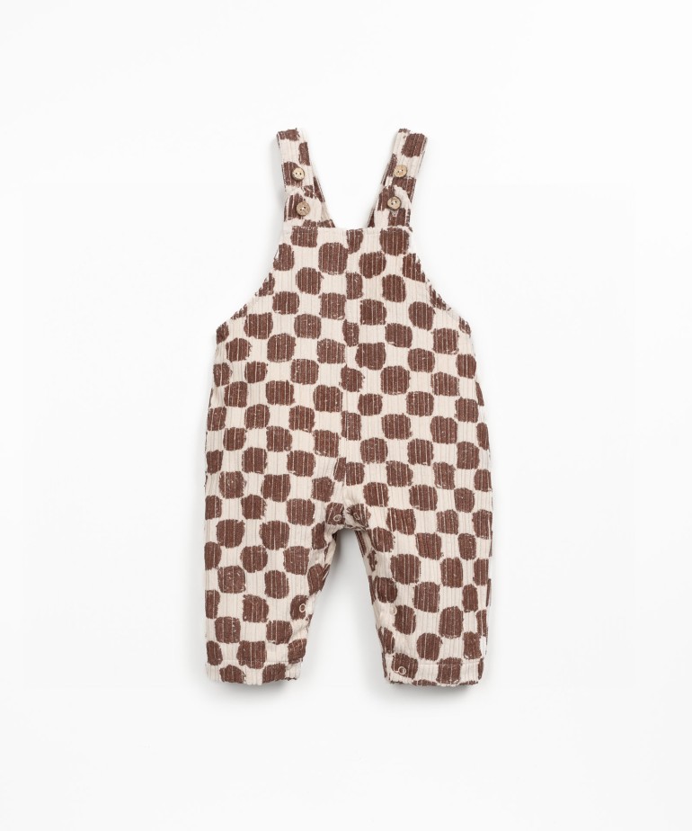 Jumpsuit in corduroy fabric