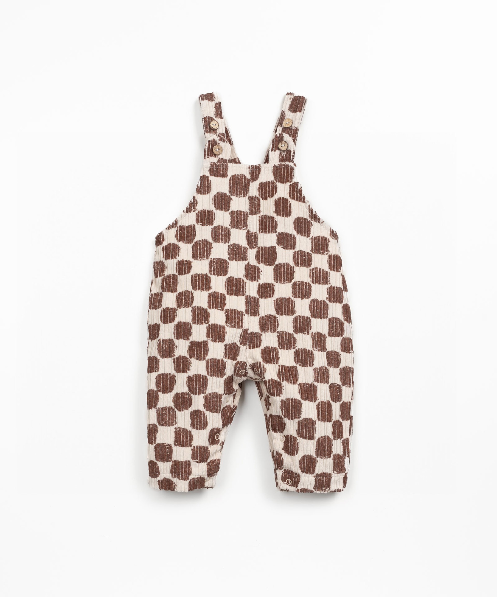Corduroy jumpsuit in a blend of cotton and recycled cotton