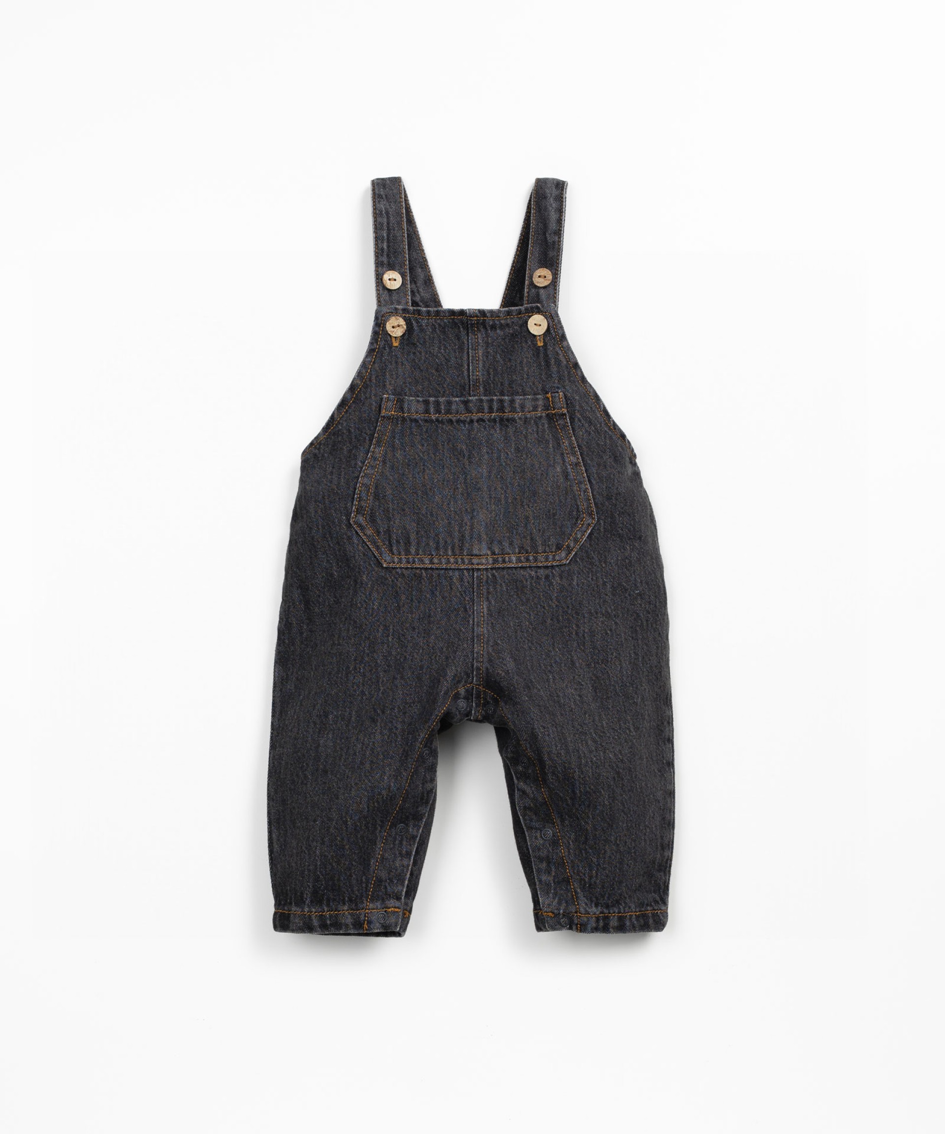 Dungarees in cotton denim with adjustable straps