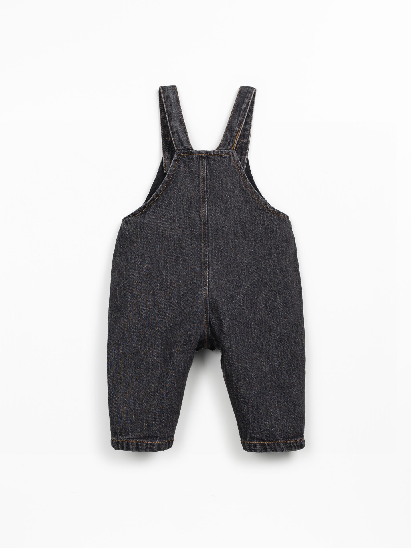 Macacão de ganga com bolso frontal