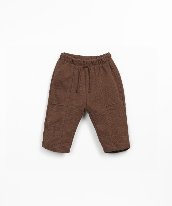 Jersey pants in natural fibers