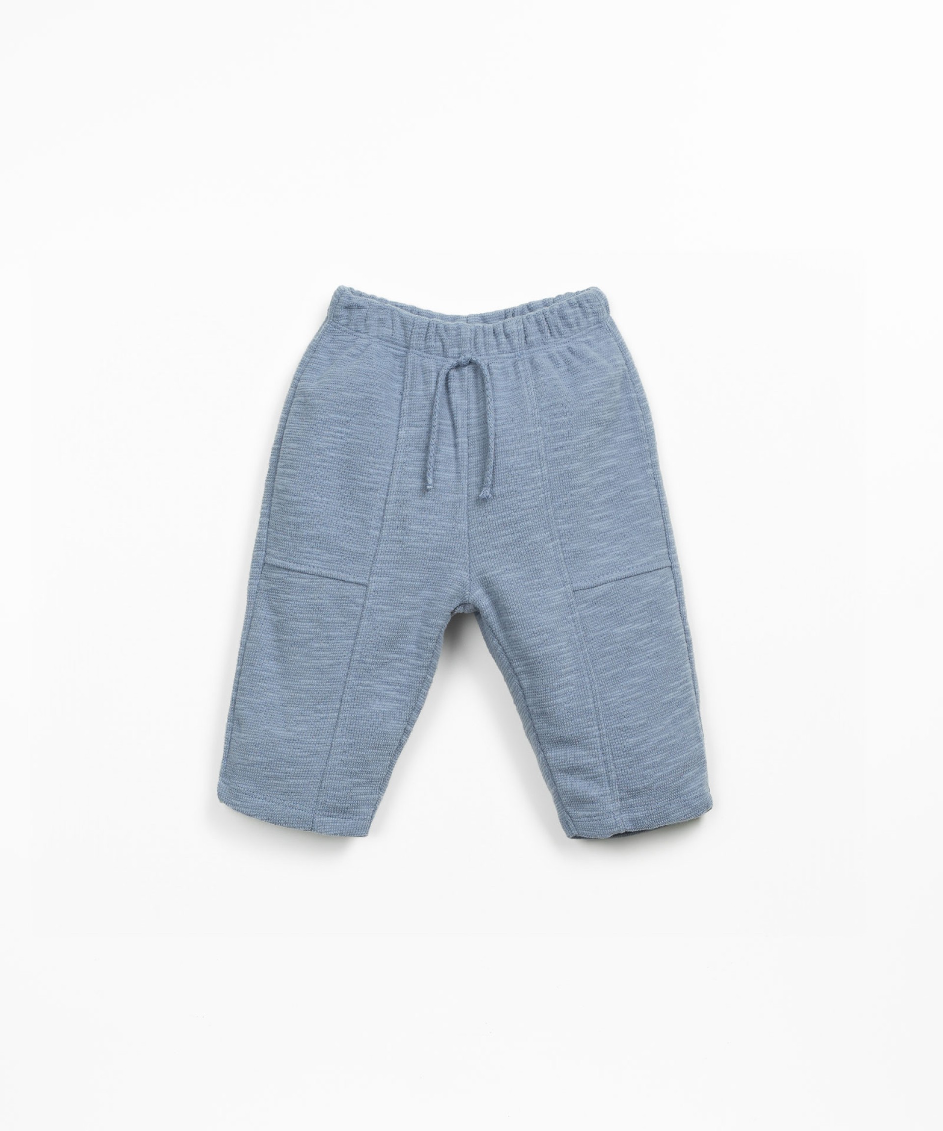 Jersey trousers with decorative drawstring