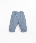 Jersey trousers with decorative drawstring